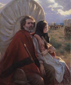Todd Conner The Widow and the Widower 2023, Oil on canvas, 36 x 30 in.