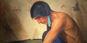 Kathryn Woodman Leighton, "The Sioux Firemaker", 1930.