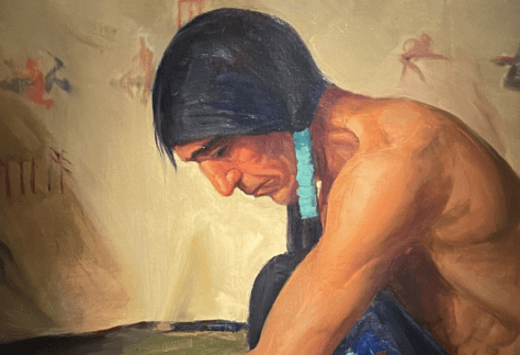 Kathryn Woodman Leighton, "The Sioux Firemaker", 1930.
