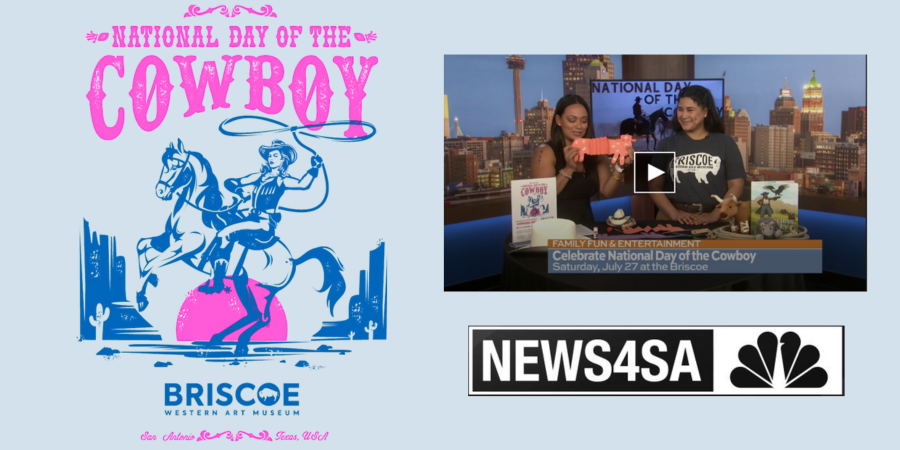 A screenshot of a news segment on NEWS4SA talking about national day of the cowboys