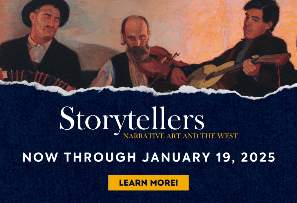 Storytellers Exhibition Website Popup. Exhibition on view through January 19, 2025. Click to learn more